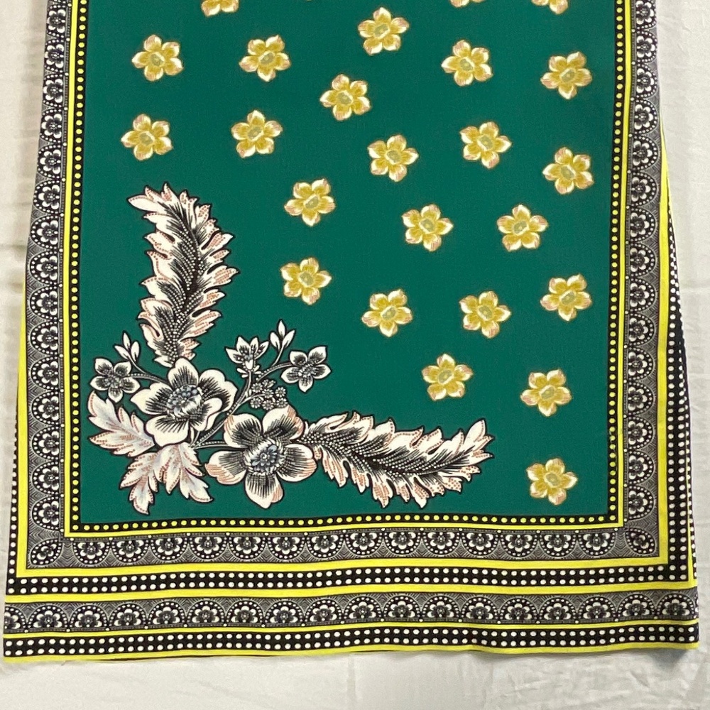 Zara Trafaluc Green Floral Pattern Sleeveless Shift Sundress Size XS - Picture 3 of 7